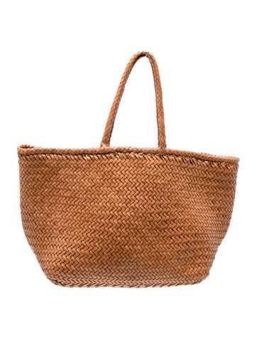 Pre-owned Dragon Diffusion Leather Tote In Brown
