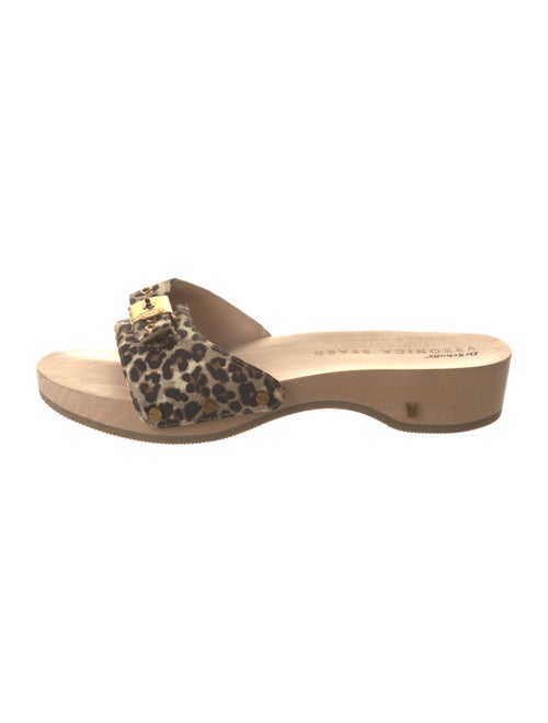 Dr. Scholl's x Veronica Beard Canvas Animal Print Slides