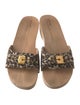 Dr. Scholl's x Veronica Beard Canvas Animal Print Slides