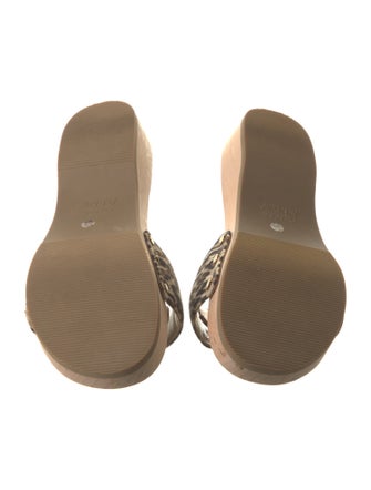 Dr. Scholl's x Veronica Beard Canvas Animal Print Slides