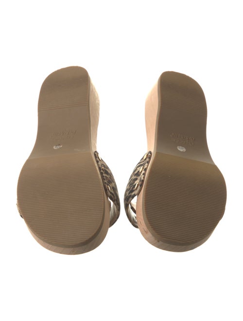 Dr. Scholl's x Veronica Beard Canvas Animal Print Slides