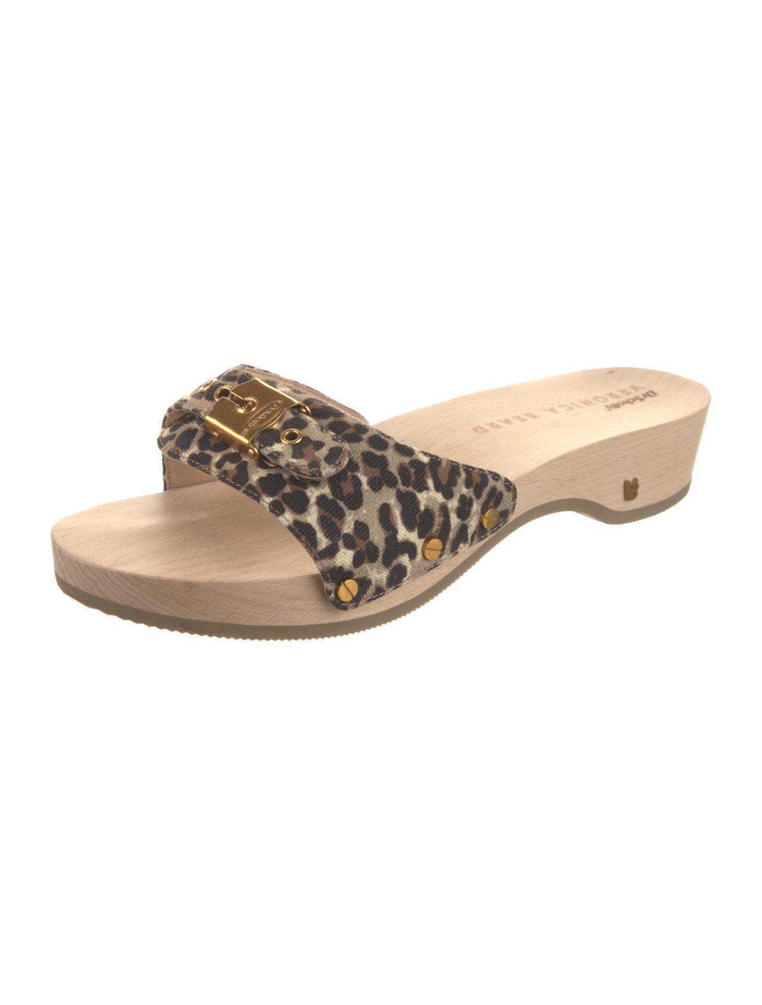 Dr. Scholl's x Veronica Beard Canvas Animal Print Slides