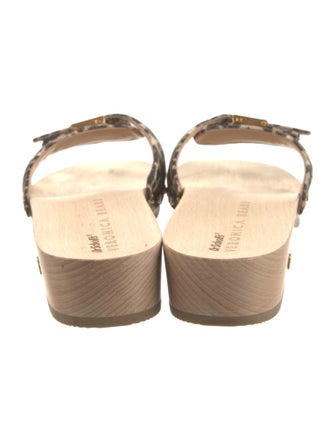 Dr. Scholl's x Veronica Beard Canvas Animal Print Slides