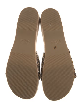 Dr. Scholl's x Veronica Beard Canvas Animal Print Slides