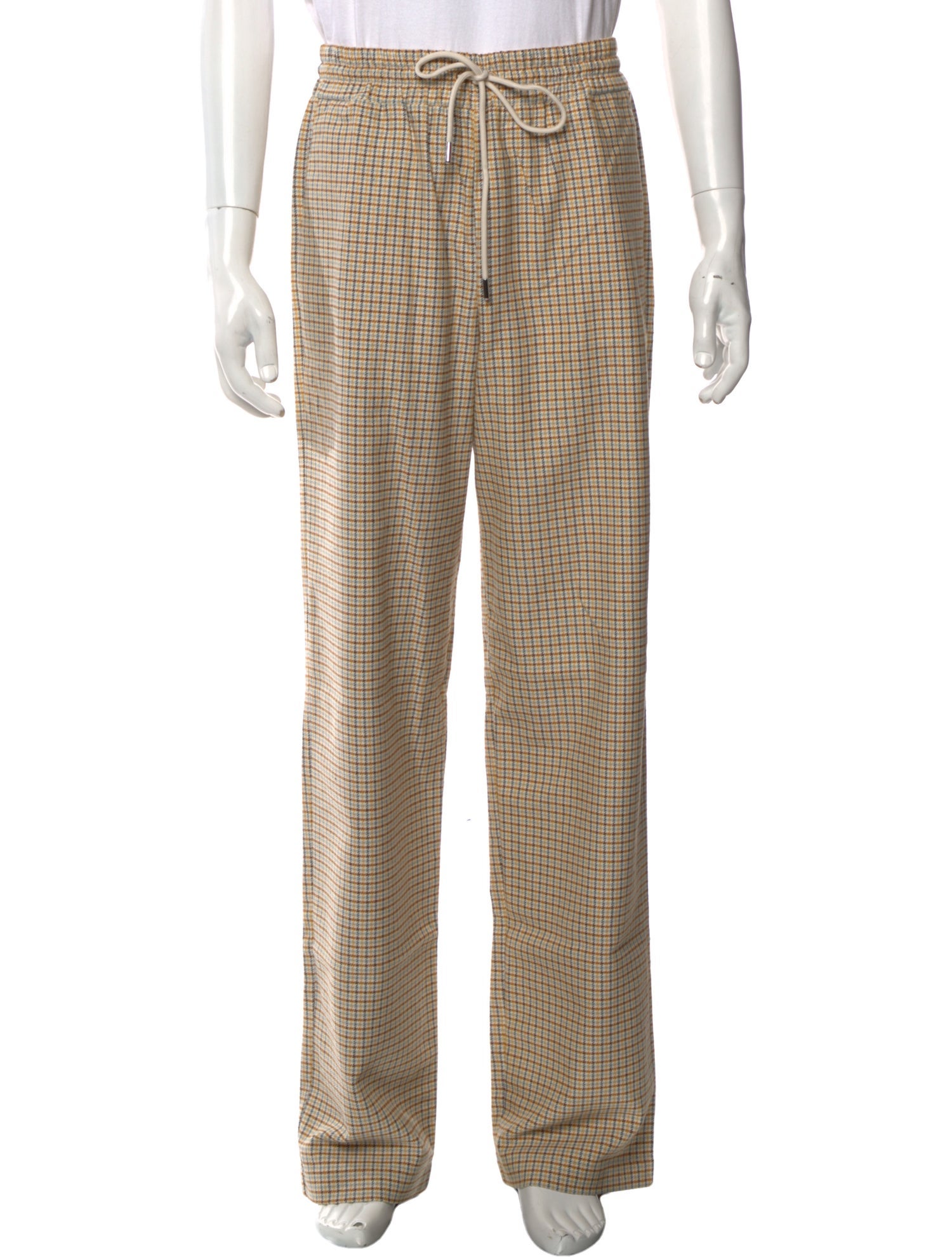 Drole de Monsieur Plaid Print Pants