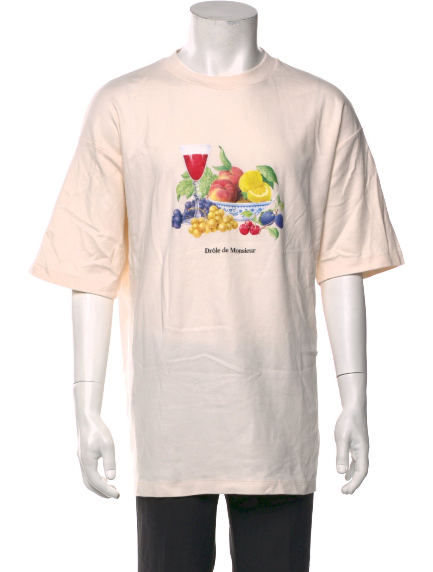 Drole de Monsieur Graphic Print Crew Neck T-Shirt