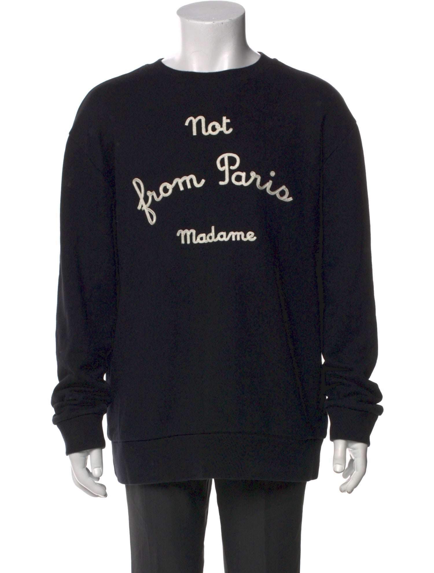 Drole de Monsieur Graphic Print Crew Neck Pullover