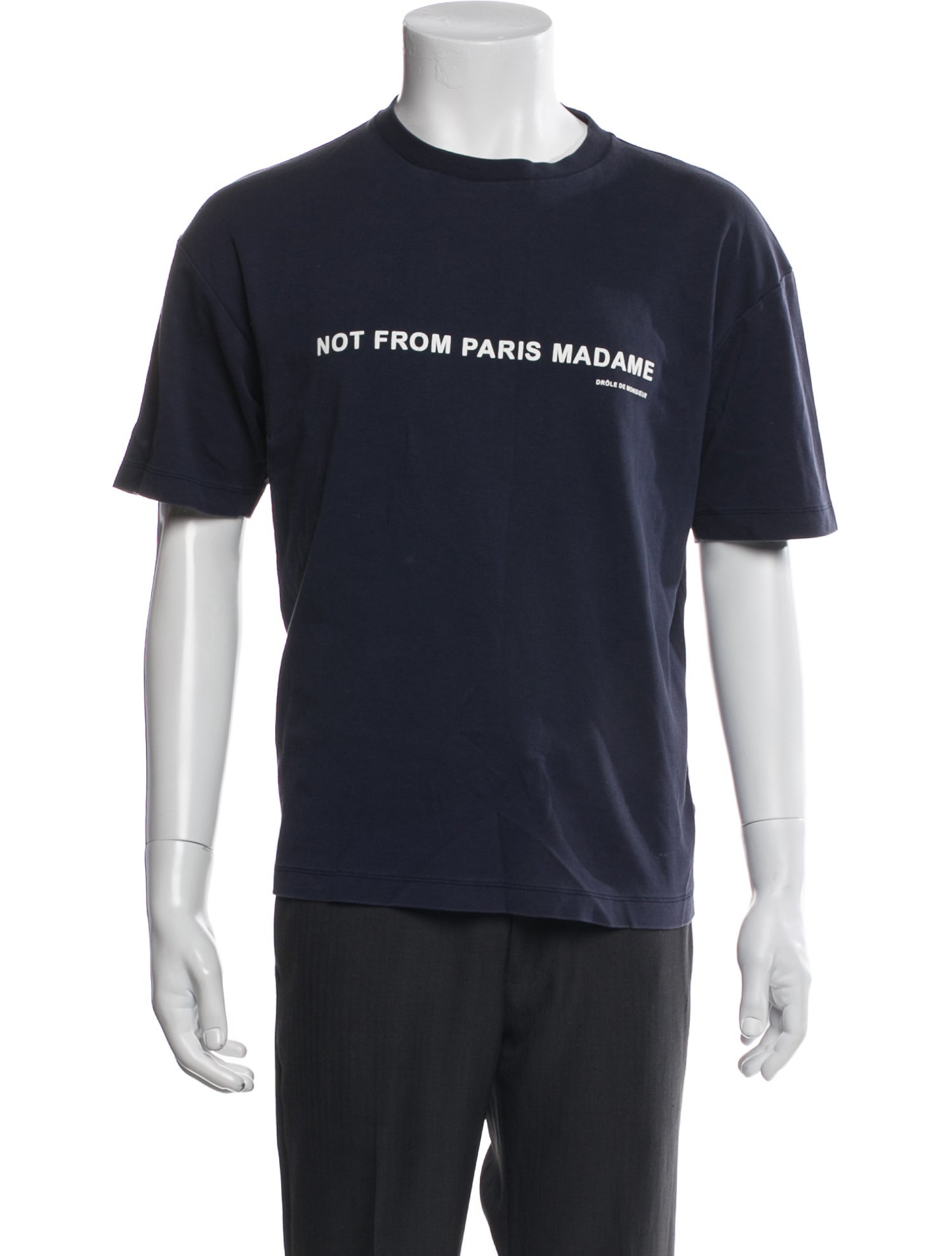 Drole de Monsieur Graphic Print Crew Neck T-Shirt