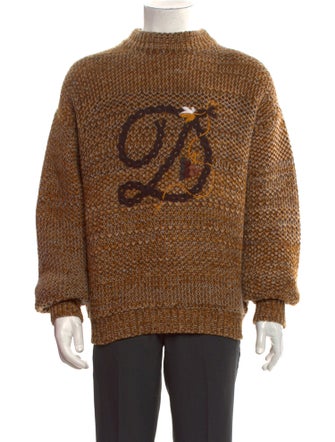 Drole de Monsieur Patterned Mock Neck Pullover