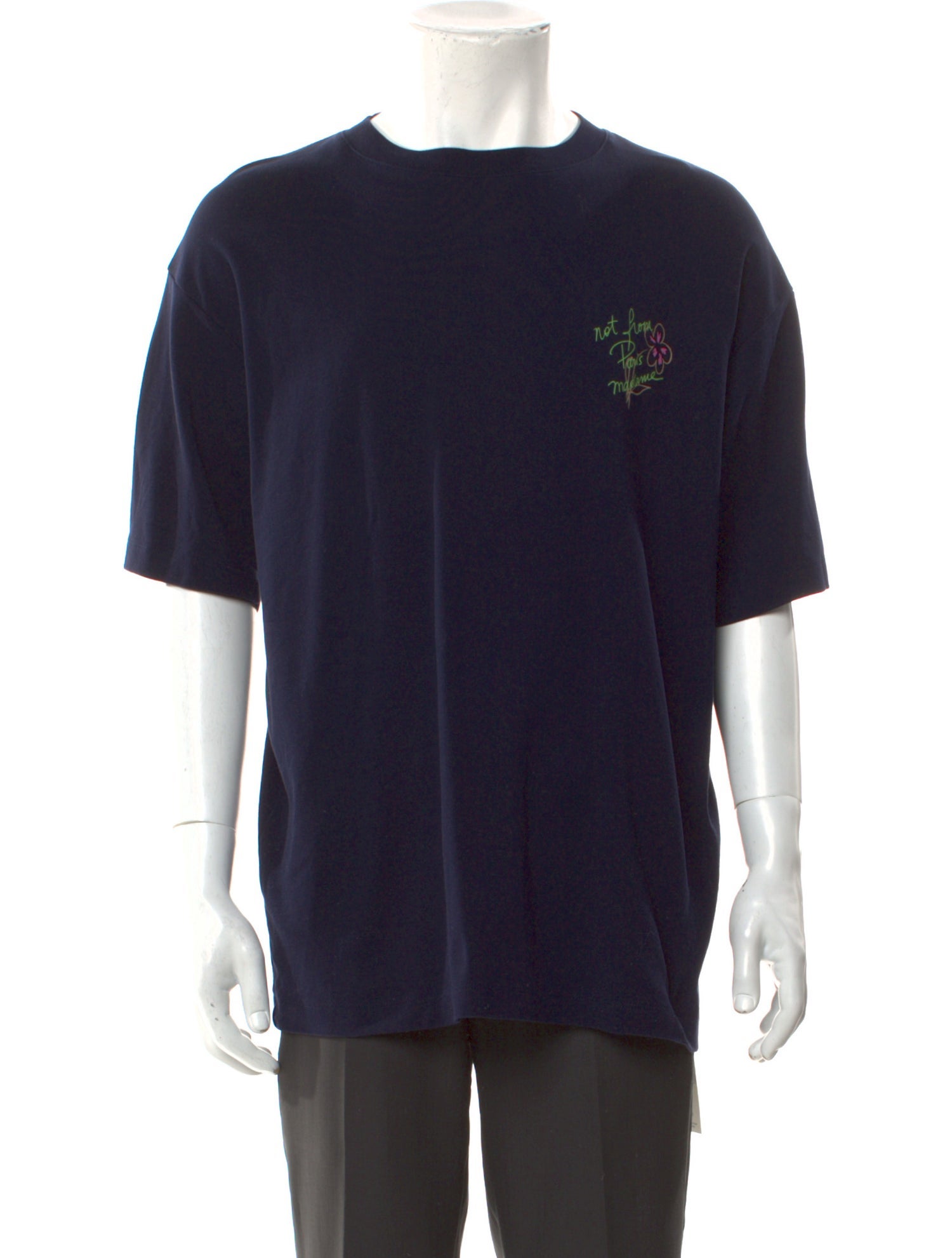 Drole de Monsieur Graphic Print Crew Neck T-Shirt