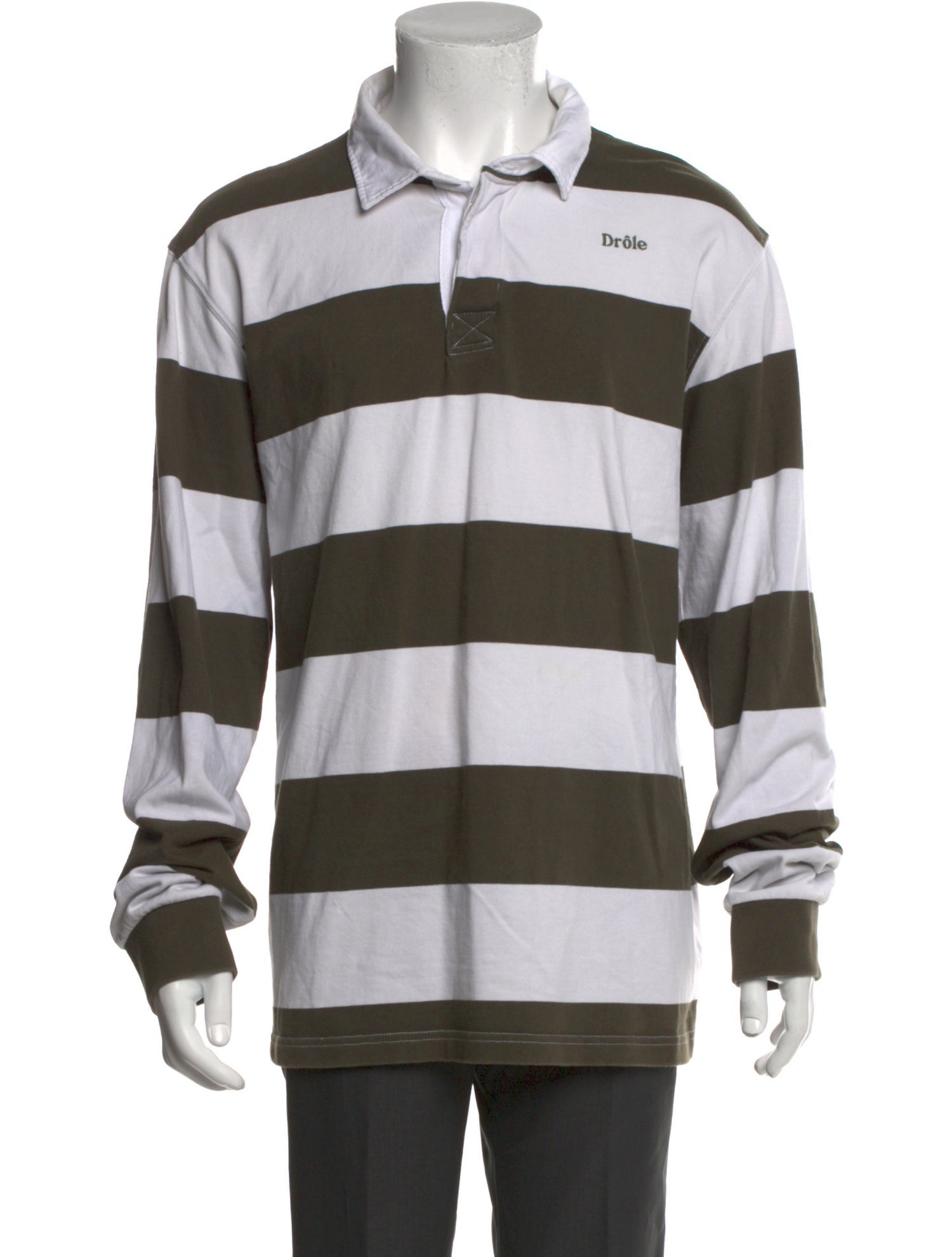 Drole de Monsieur Plaid Print Long Sleeve Shirt