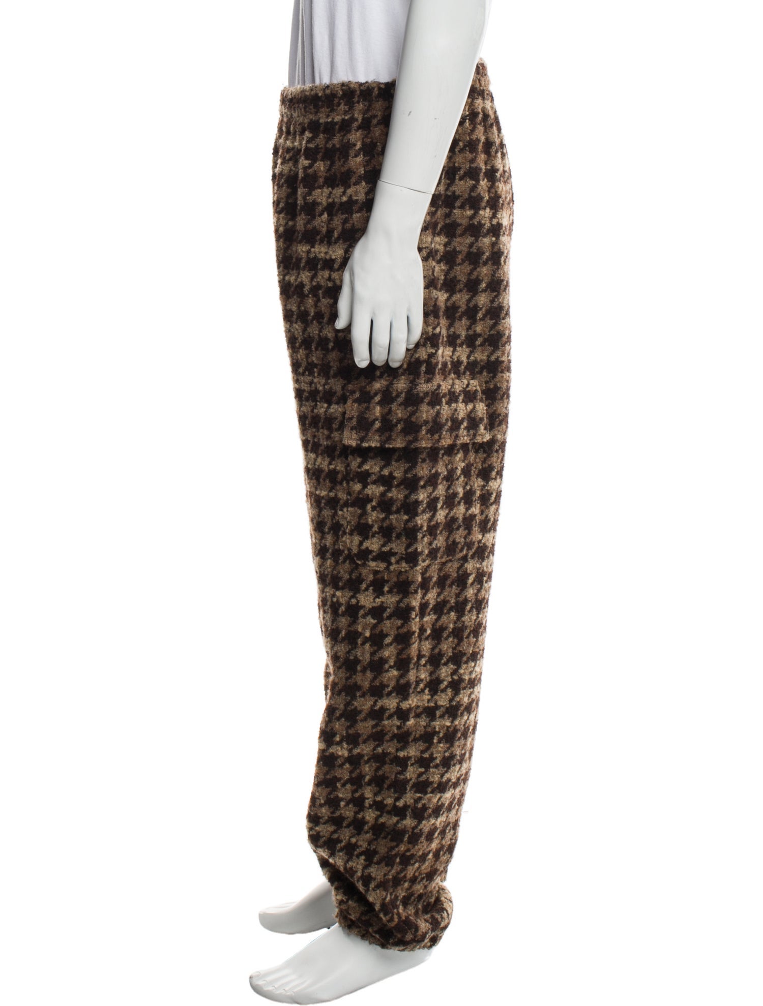 Drole de Monsieur Houndstooth Print Joggers w/ Tags