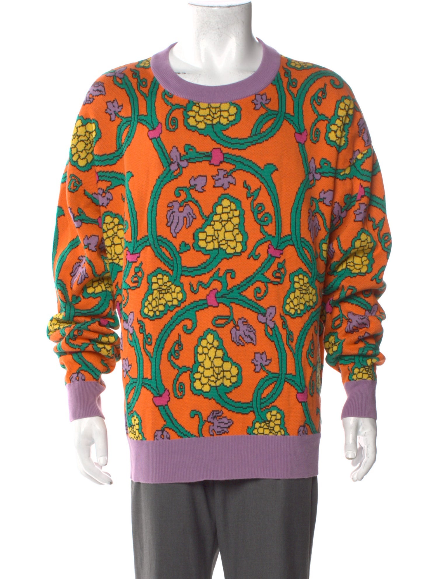Drole de Monsieur Printed Scoop Neck Pullover