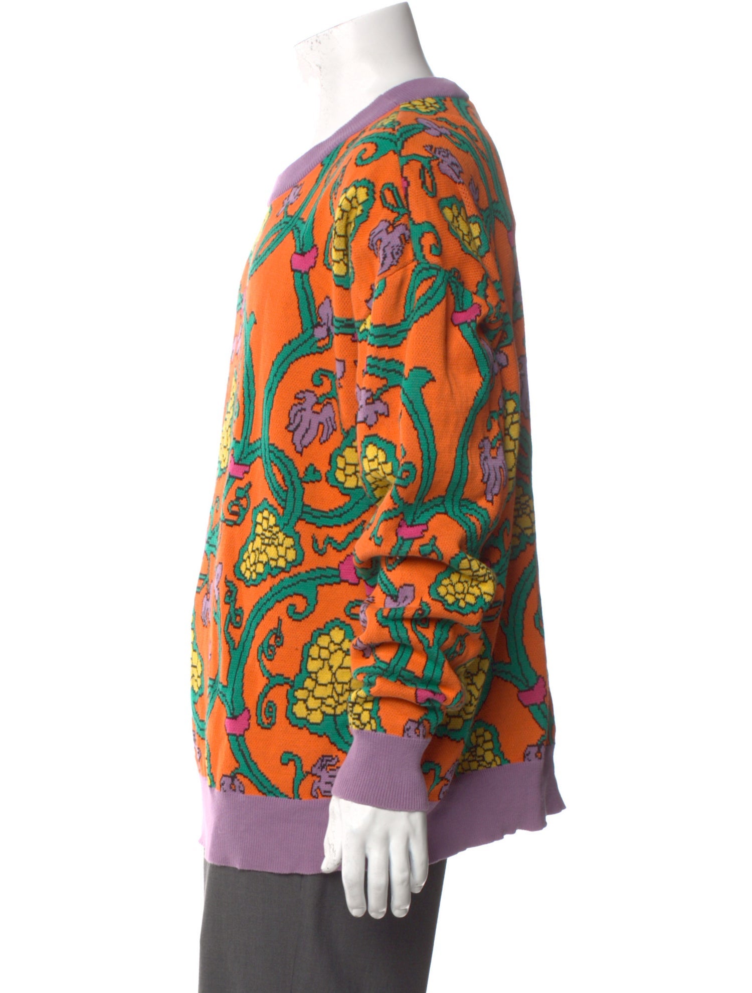 Drole de Monsieur Printed Scoop Neck Pullover