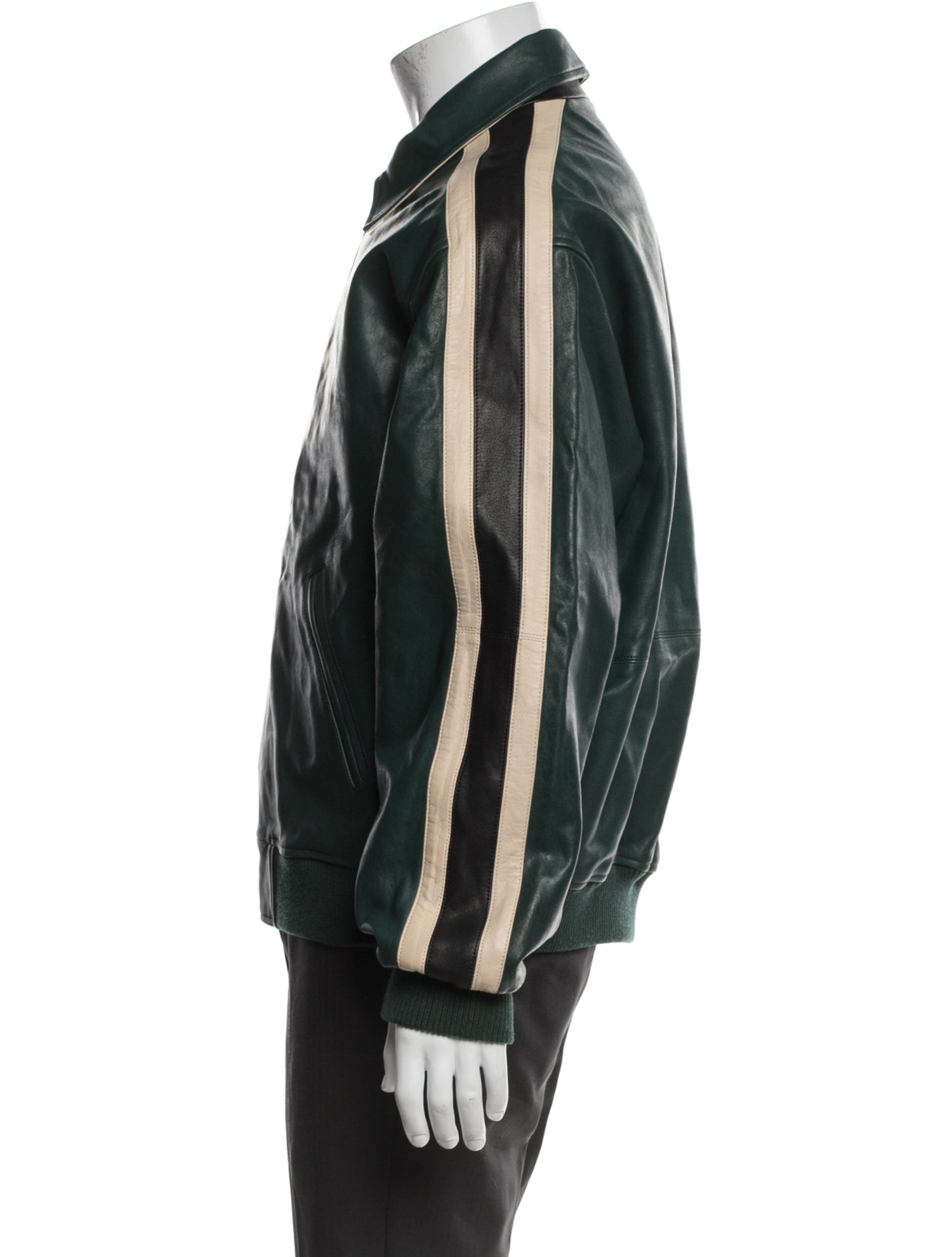 Drole de Monsieur Leather Bomber Jacket