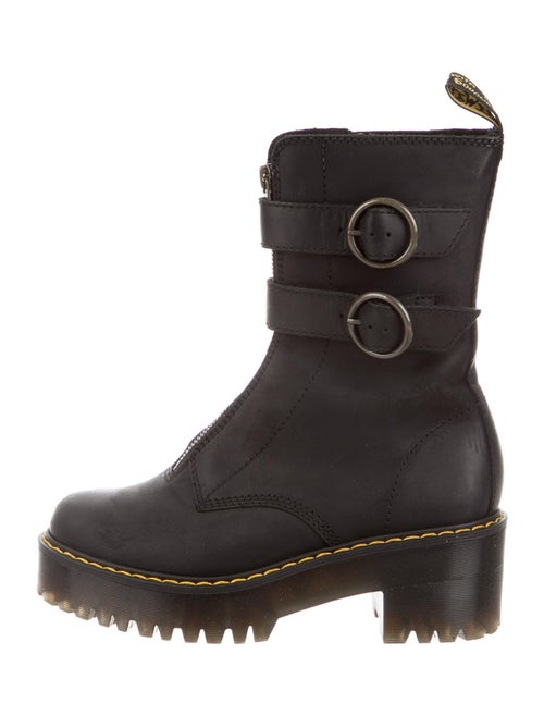 Dr. Martens Tamela Leather Combat Boots Black