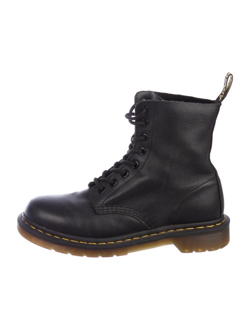 Dr. Martens Leather Combat Boots Blue