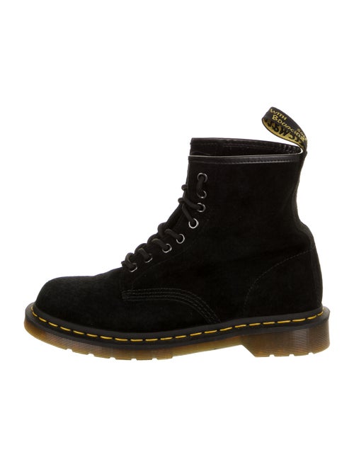 Dr. Martens Suede Combat Boots Black