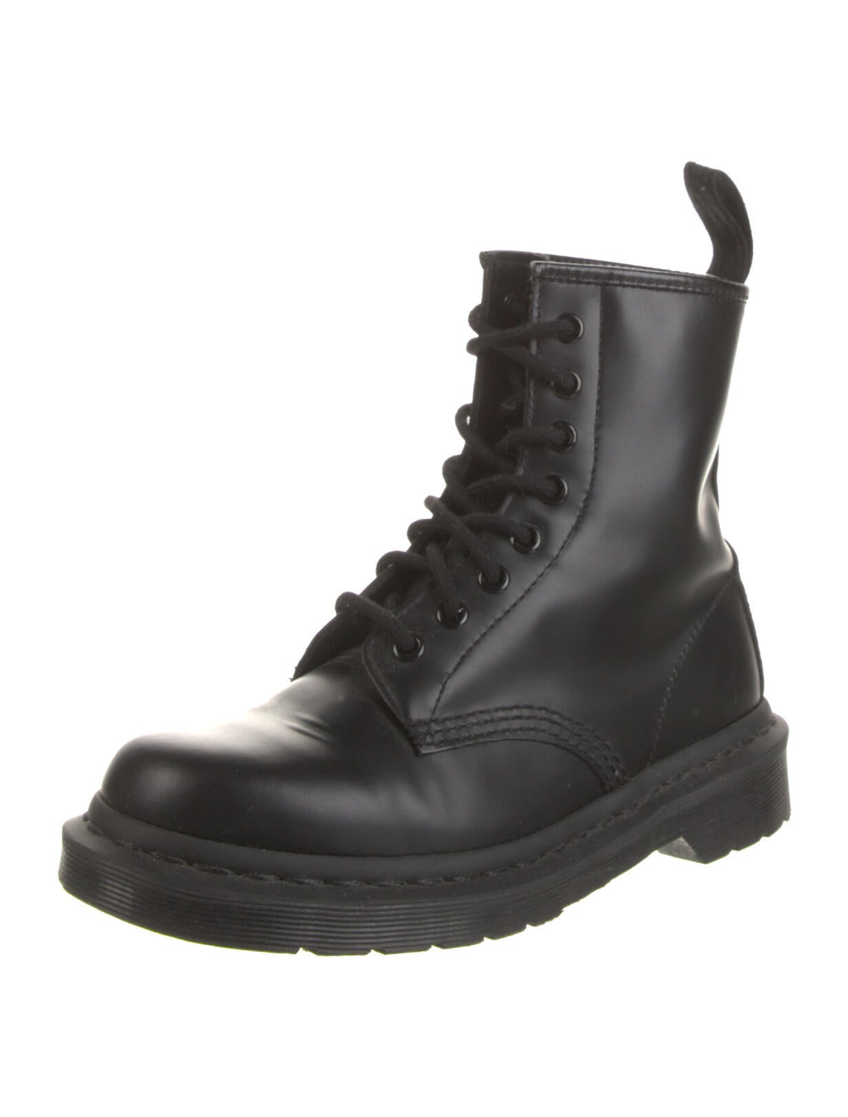 Dr. Martens Leather Combat Boots - Black Boots, Shoes - WDRMA20034 | The  RealReal