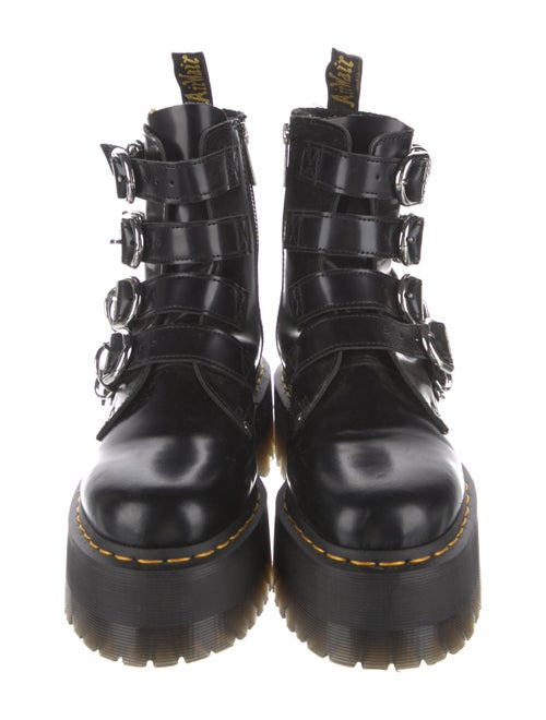 Dr. Martens Leather Leather Trim Embellishment Combat Boots