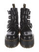 Dr. Martens Leather Leather Trim Embellishment Combat Boots