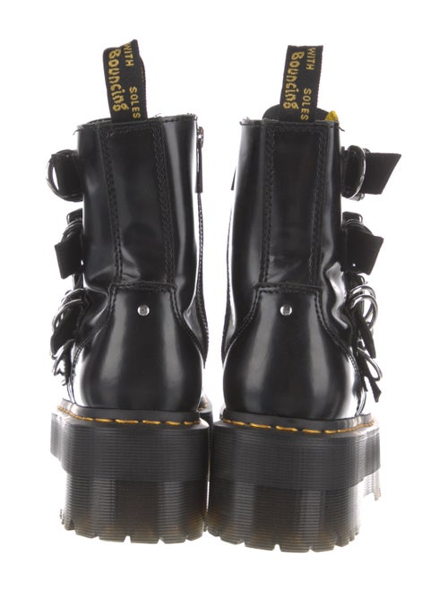 Dr. Martens Leather Leather Trim Embellishment Combat Boots