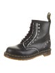 Dr. Martens Patent Leather Studded Accents Combat Boots