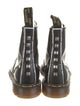 Dr. Martens Patent Leather Studded Accents Combat Boots