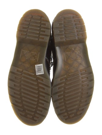 Dr. Martens Patent Leather Studded Accents Combat Boots