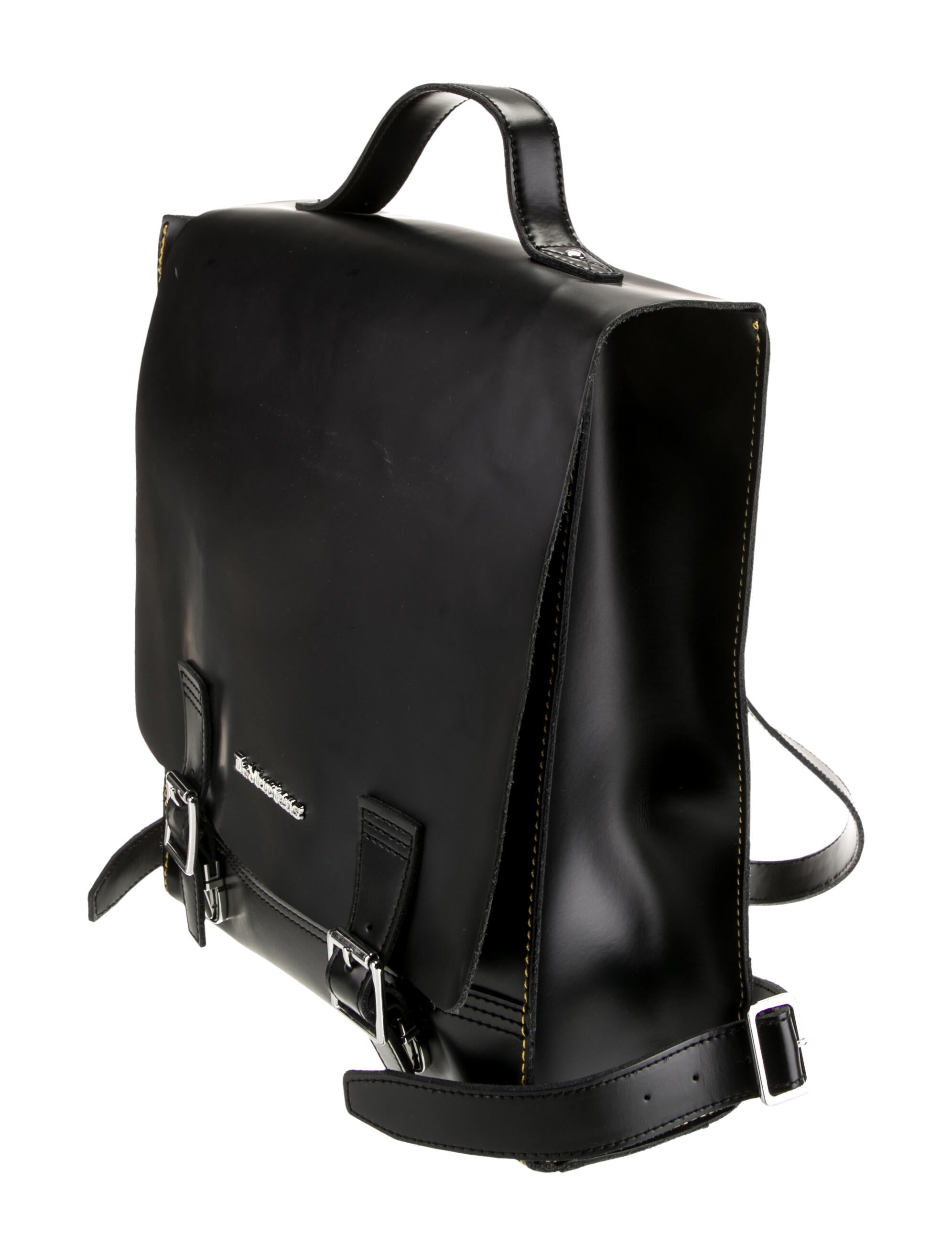dr martens orleans leather box backpack Dr. Mini Backpack, Black Smooth+Black Kiev Backpacks | Shop Second-Hand Bags