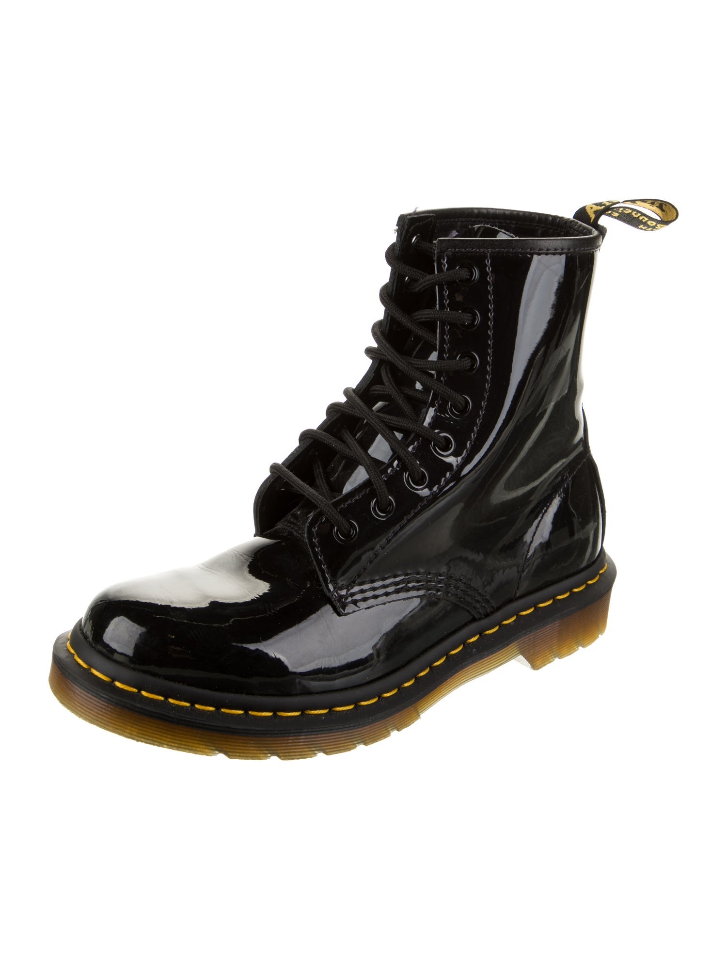Dr. Martens Patent Leather Combat Boots