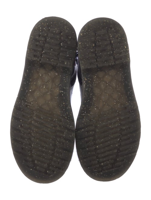 Dr. Martens Patent Leather Graphic Print Combat Boots