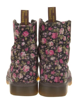 Dr. Martens Canvas Floral Print Combat Boots