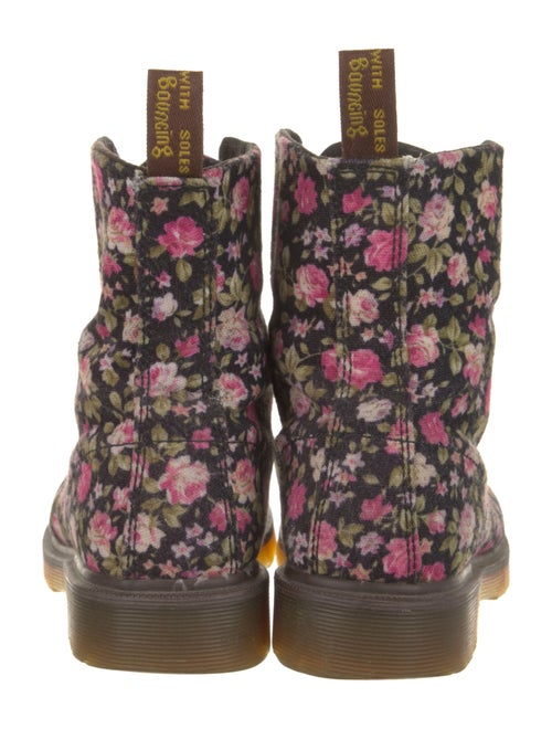 Dr. Martens Canvas Floral Print Combat Boots