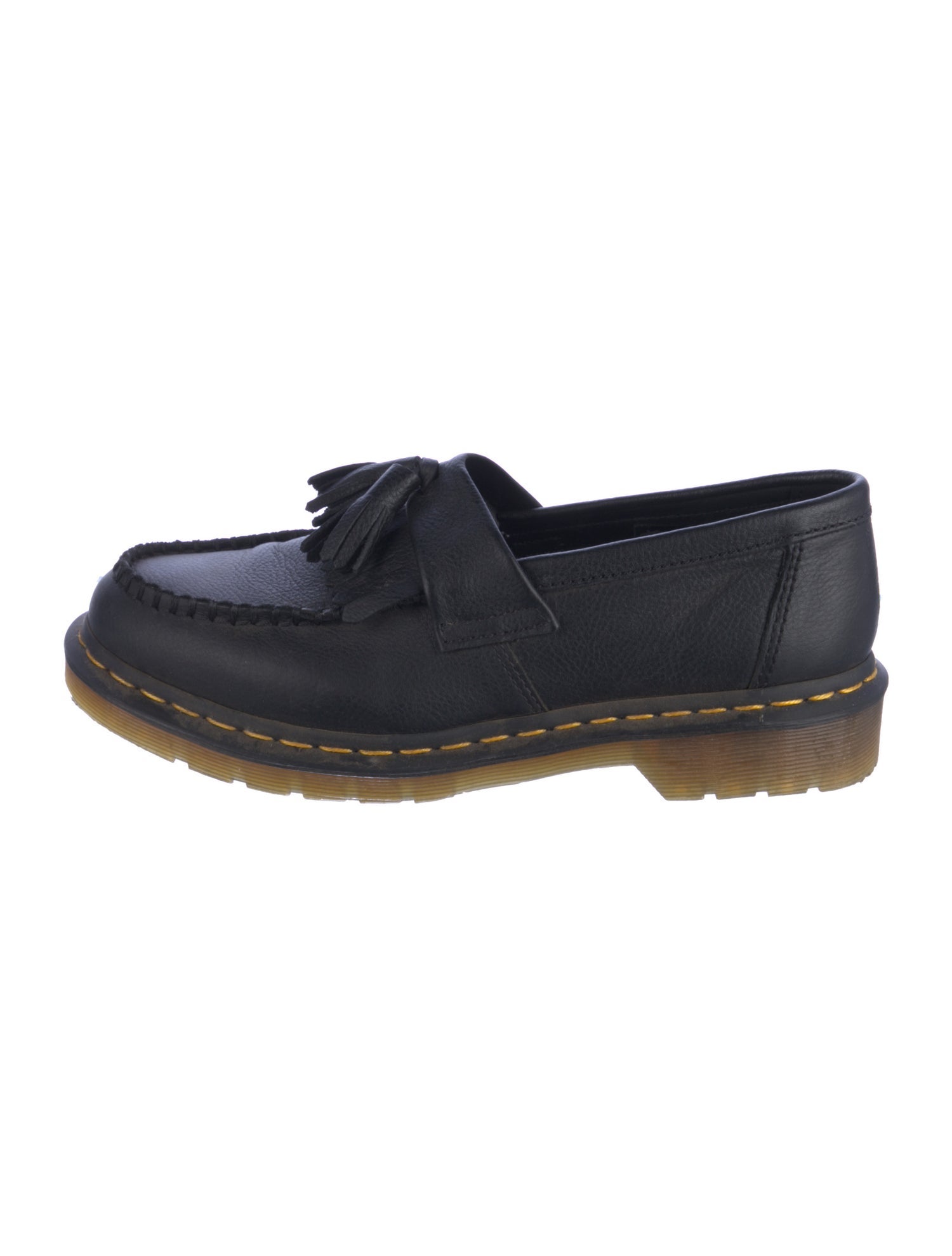 Dr. Martens Leather Tassel Accents Loafers