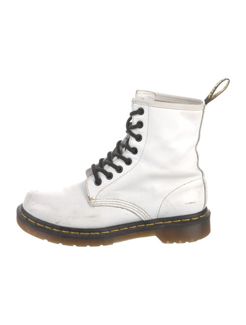Dr. Martens Leather Colorblock Pattern Boots