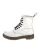 Dr. Martens Leather Colorblock Pattern Boots