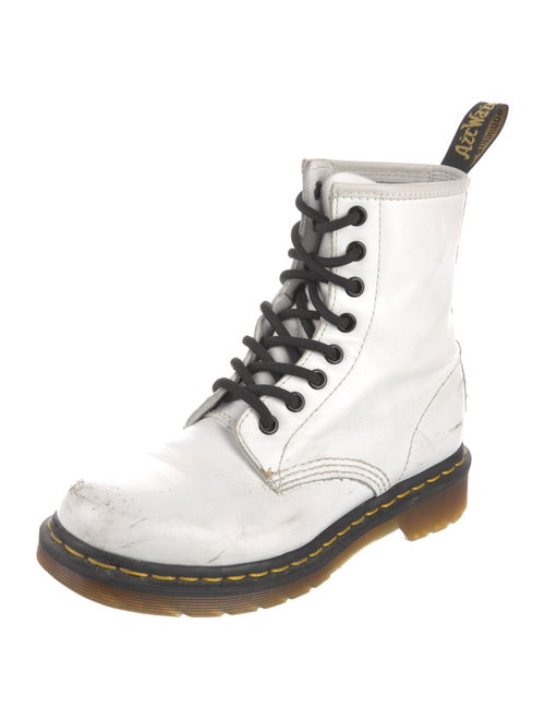 Dr. Martens Leather Colorblock Pattern Boots