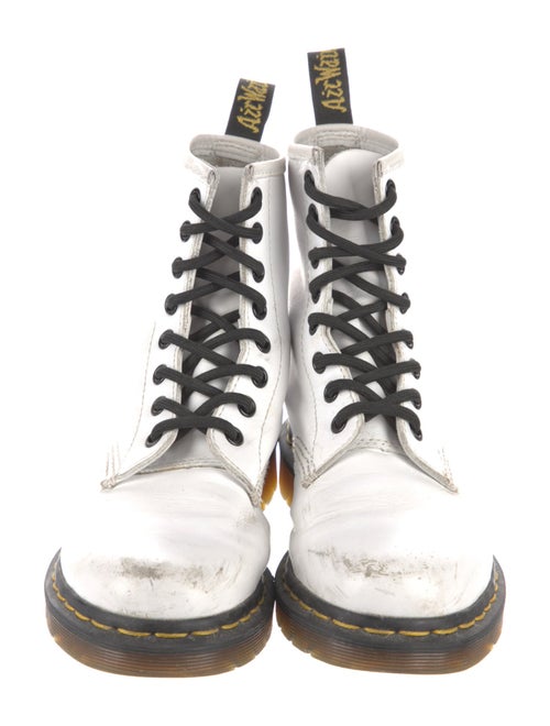 Dr. Martens Leather Colorblock Pattern Boots