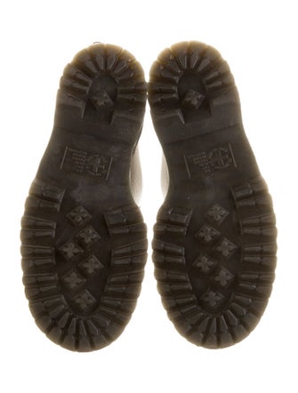 Dr. Martens Leather Whipstitch Trim Combat Boots