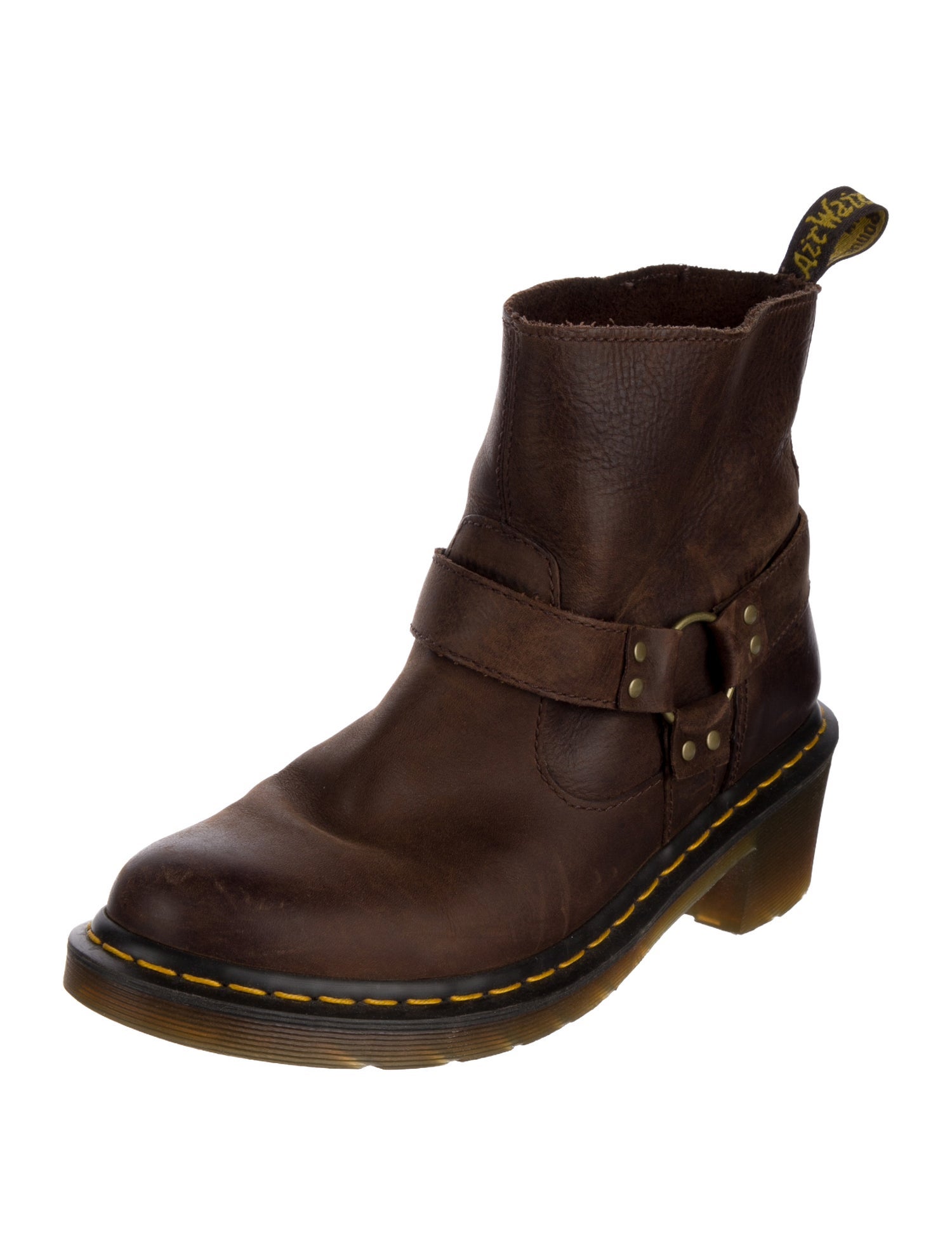 Dr. Martens Leather Moto Boots