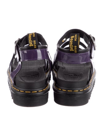 Dr. Martens Patent Leather Gladiator Sandals