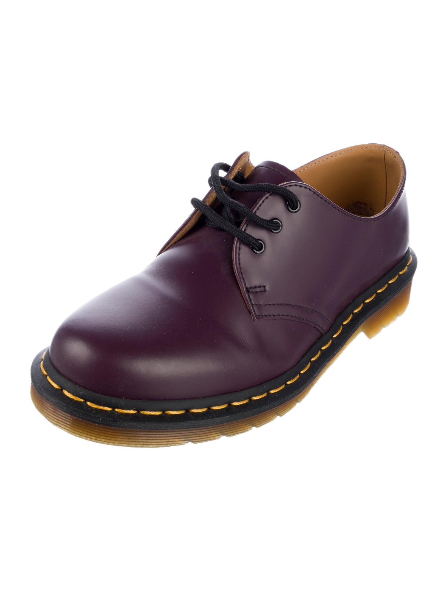 Dr. Martens Leather Colorblock Pattern Sneakers