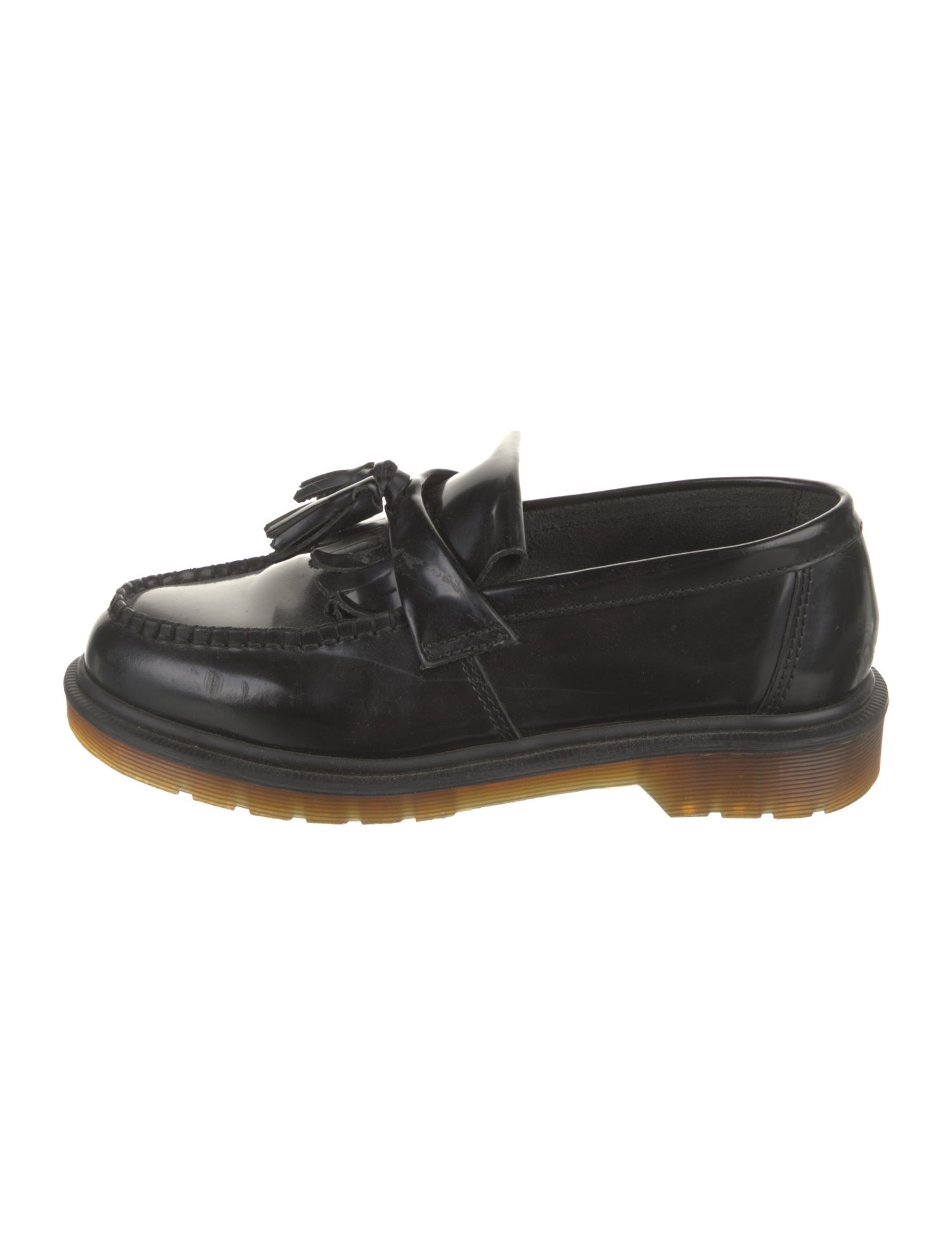 Dr. Martens Leather Tassel Accents Loafers