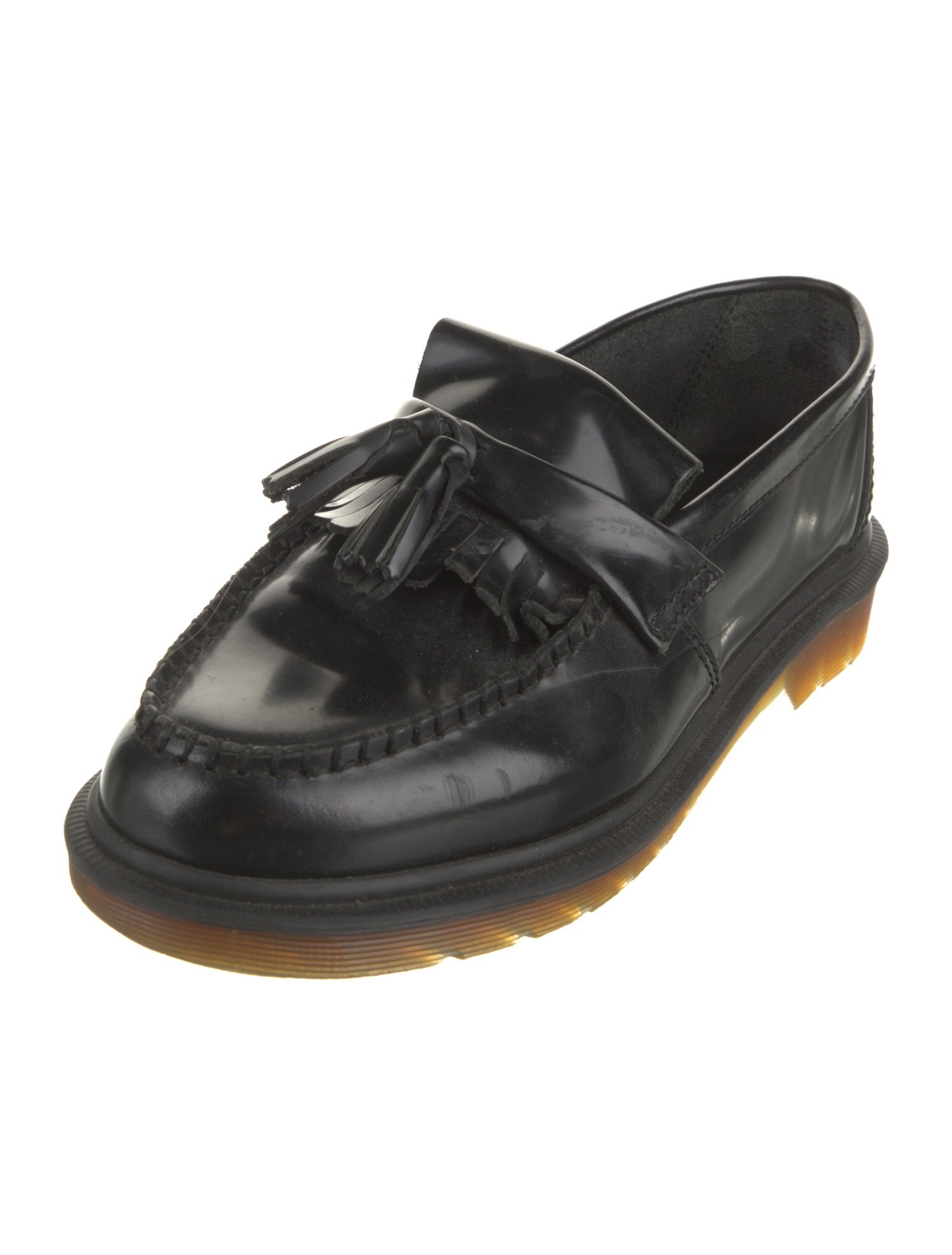 Dr. Martens Leather Tassel Accents Loafers
