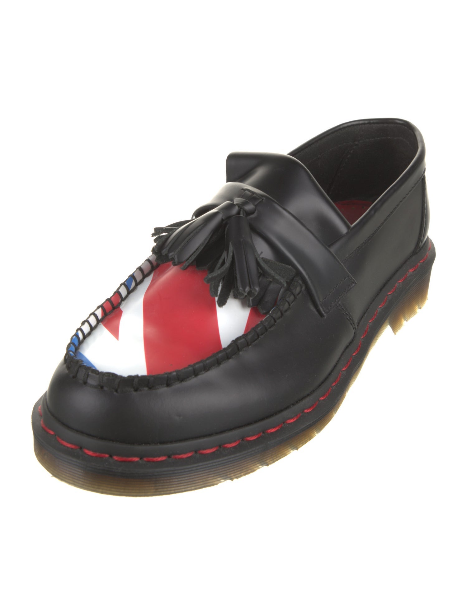 Dr. Martens Leather Tassel Accents Loafers