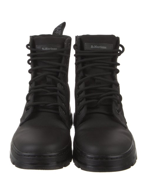 Dr. Martens Canvas Leather Trim Embellishment Combat Boots