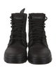 Dr. Martens Canvas Leather Trim Embellishment Combat Boots