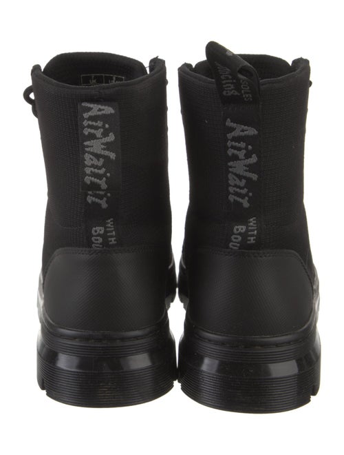 Dr. Martens Canvas Leather Trim Embellishment Combat Boots