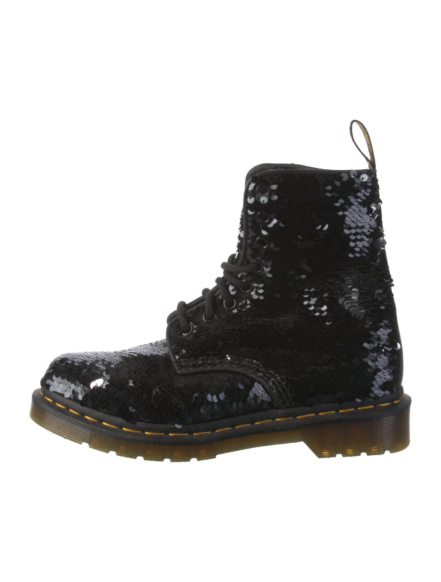 Dr. Martens Sequins Sequin Embellishments Combat Boots